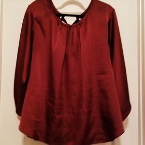 Burgundy blouse